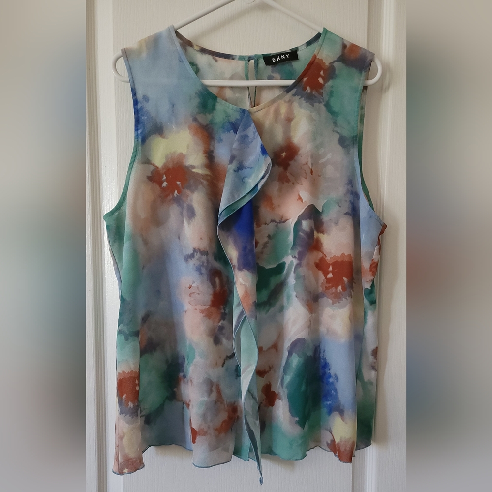 Multicolor Watercolor Blouse